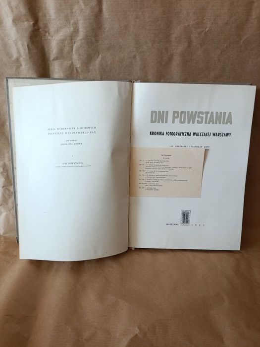 Dni Powstania Warszawy druk z 1957 roku