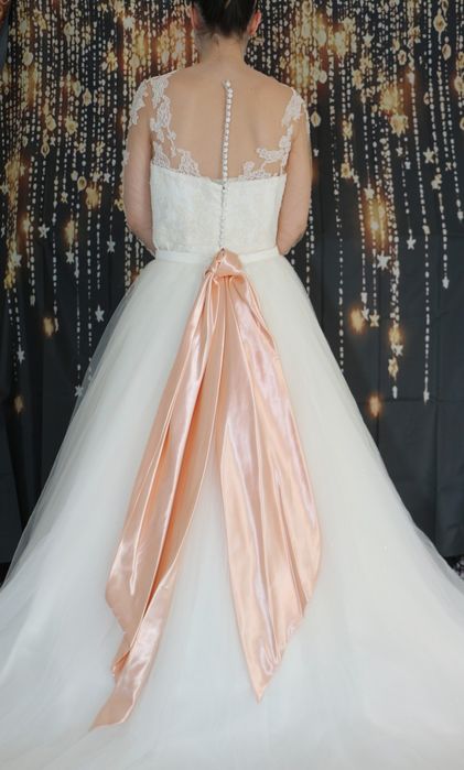Vestido de noiva dois em um