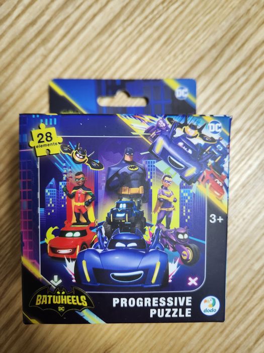 Пазли DoDo Batwheels Скликаю всіх бетмобілістів, 28 елементів