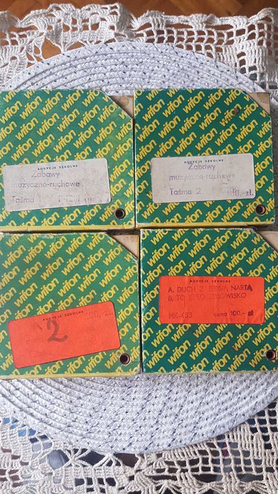 Stare  taśmy szpulowe,4szt