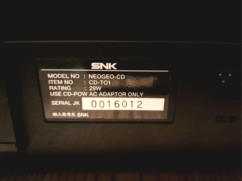 SNK Neo Geo CD consola