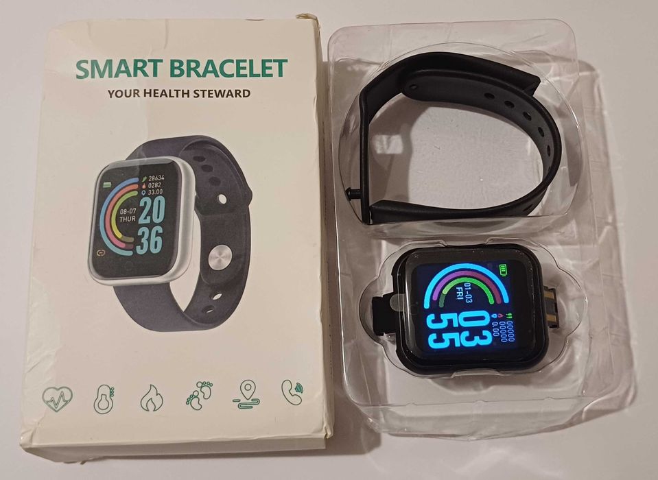 Relógio Smart Watch Desportivo Unisexo Preto