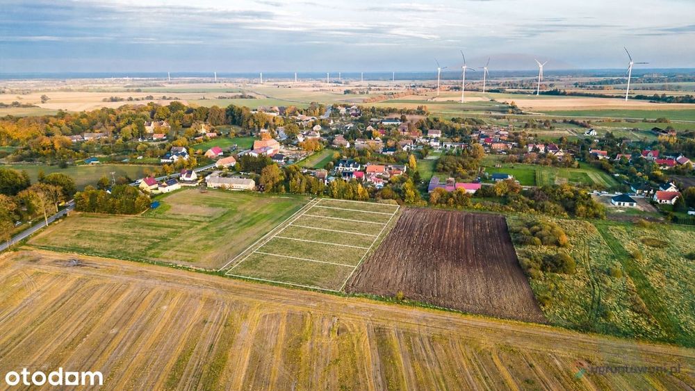 Tanie działki budowlane z MPZP – 5 km od morza | Zaleskie, gm. Ustka