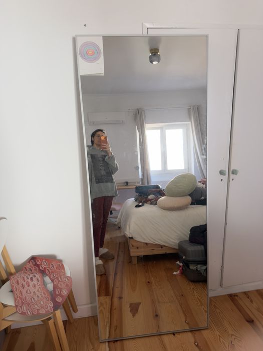 espelho ikea moldura prateada