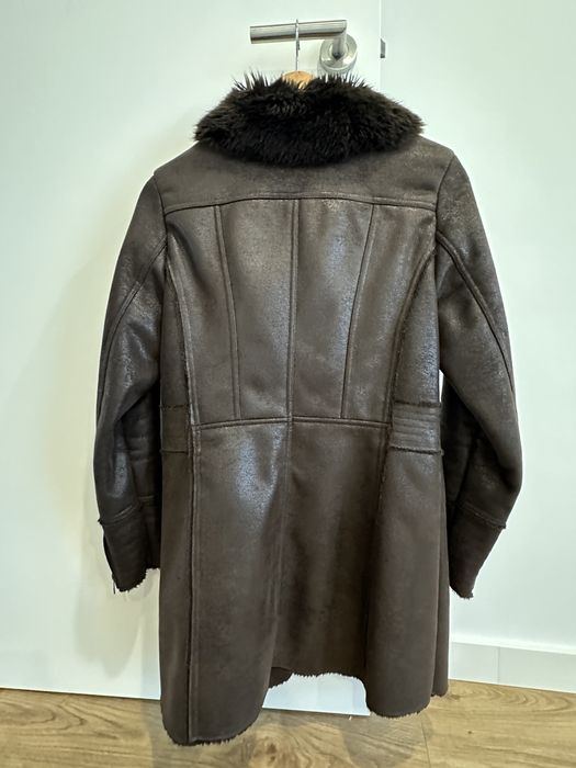 Casaco Salsa em pele castanha, tamanho M (como NOVO)