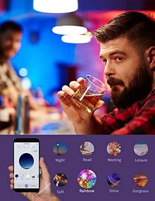 Selado! Kit 2 lâmpadas 13w 1300lm RGB  inteligentes WiFi Google Alexa