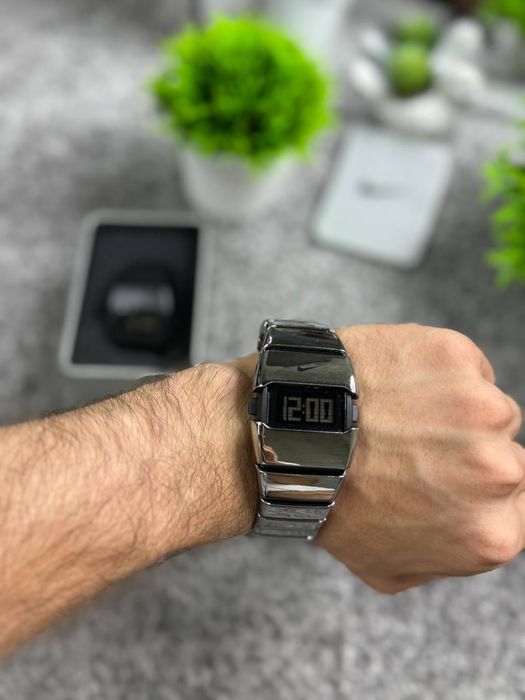 Часы Nike Triax D-Line черные мужские матовые часы Найк электронные серые глянцевые механические часы | Годинник Найк Тріакс Д Лайн чоловічі сірі Nike