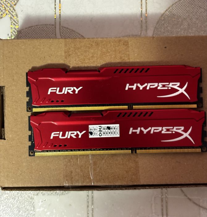 ОЗУ Hyper X FURY 8GB (2х4Гб) DDR3 1600MHz 1.5v