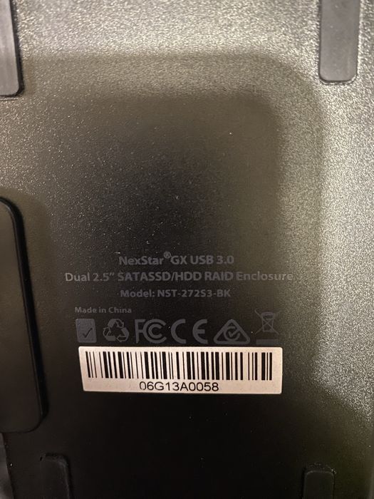 Excellent for backups - Nexstar GX USB 3.0 Dual 2.5" SATA RAID64751967503489122