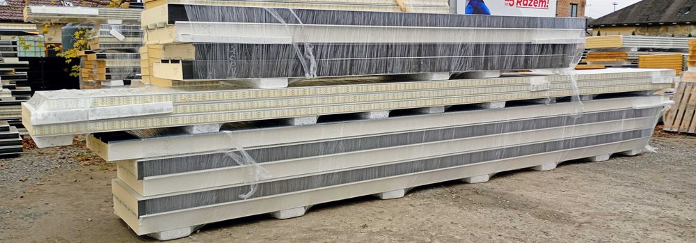 Płyta warstwowa ścienna ściana dach dachowa 16cm  10cm