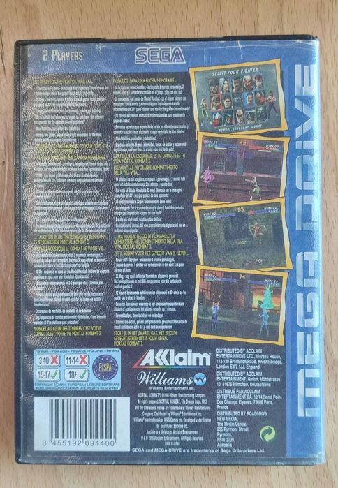 Trilogia Mortal Kombat para Mega Drive (Sega Genesis)