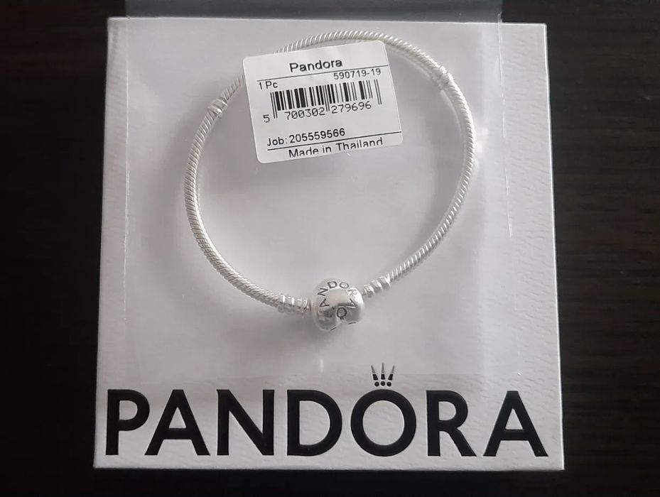 # PANDORA # Nowa Bransoletka  Moments  na łańcuszku  o spłacie wężykowym