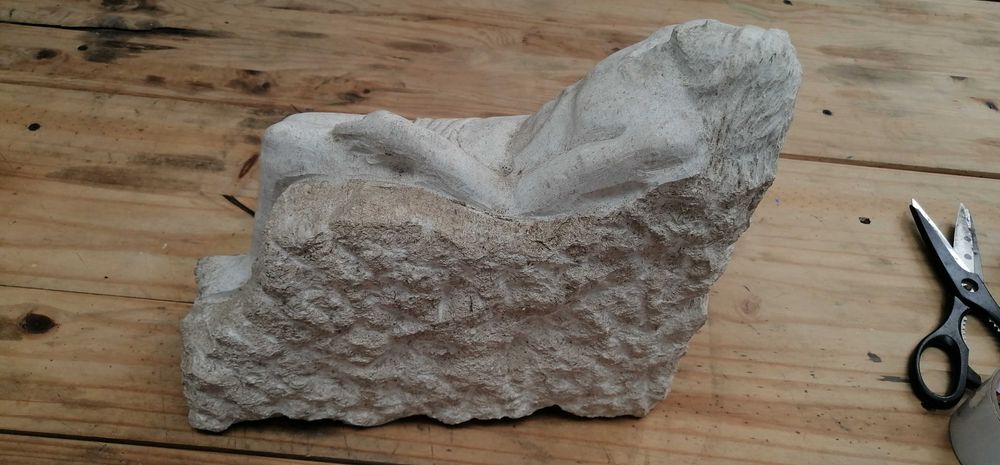 Escultura em Pedra de Jesus Cristo 30x30cm com 15kg autor desconhecido