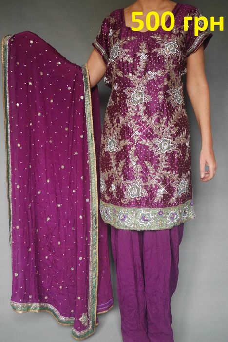 Размер 56-62 Индийский восточный костюм, пентджаби, туника, анаркали