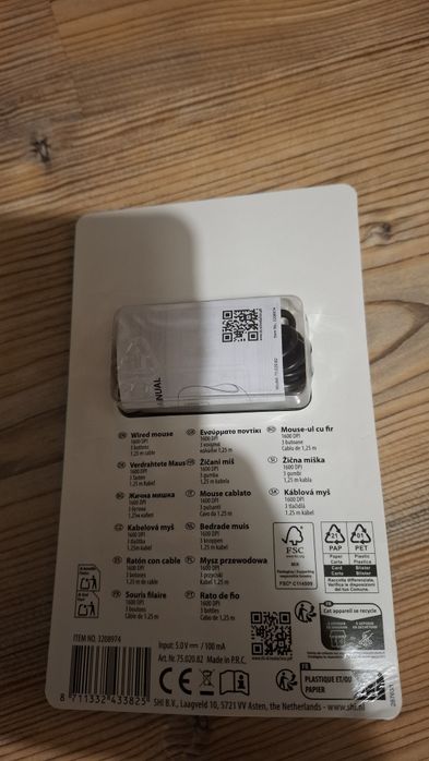 Przewodowa myszka komputerowa usb