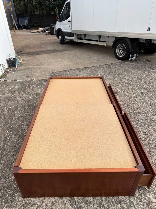 Cama Solteiro c/ 2 Gavetas + Colchão
