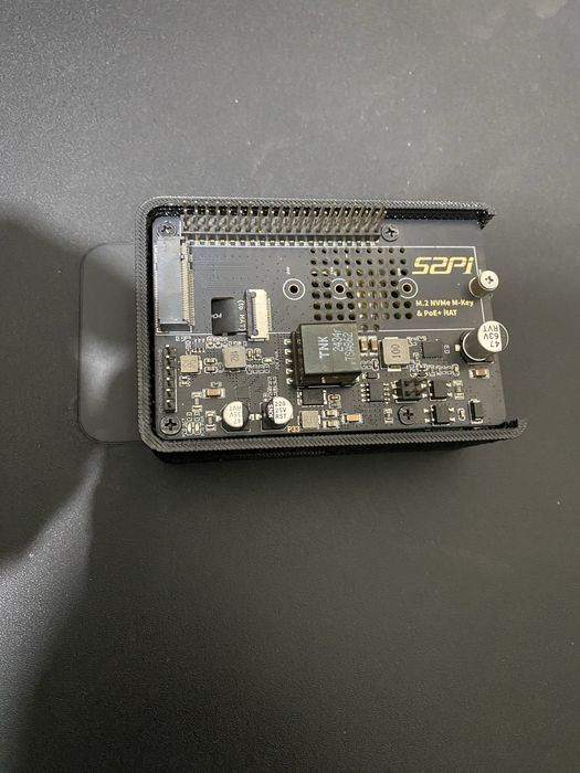 Raspberry pi5 8gb + n2me PoE hat+lcd дисплей