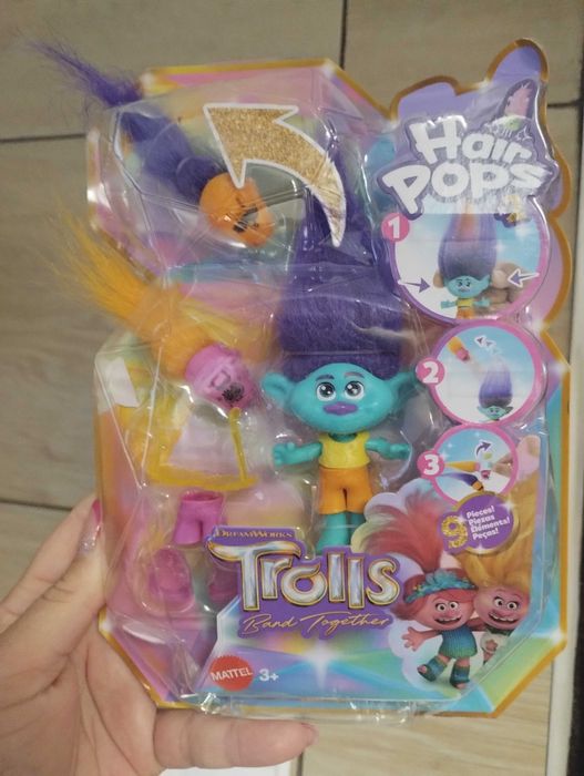 Zestaw trolls hair pops