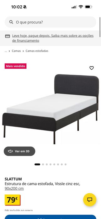 Cama solteiro Ikea