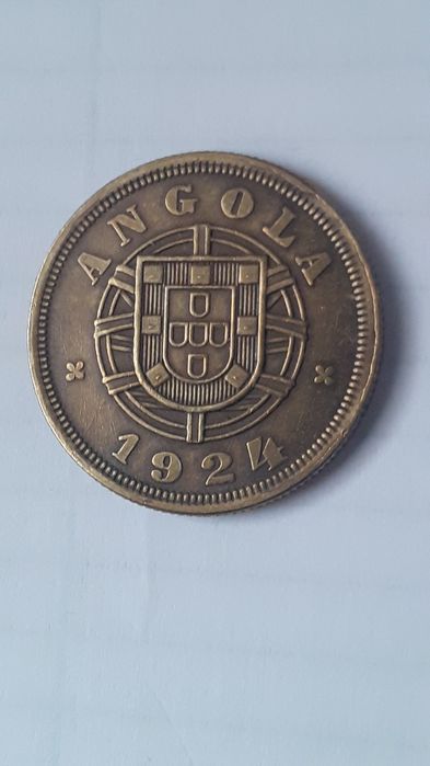 Moeda rara 5 centavos 1924 Angola
