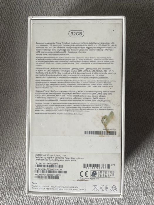 Pudełka Kartoniki iPhone 7/8 i jeden SE