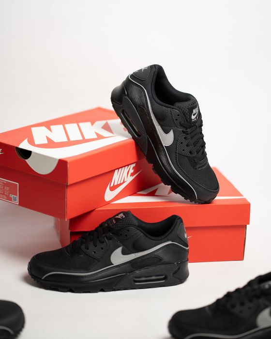 Мужские кроссовки Nike Air Max 90 Premium Reflective HV4517-002 Black черные оригинал