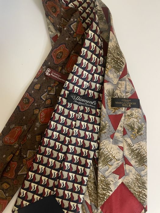 Conjunto 3 gravatas vintage