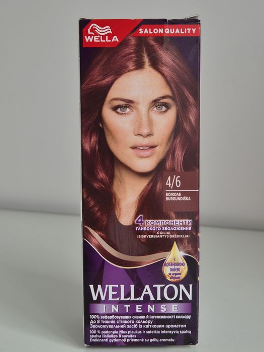Farba do włosów 4/6 Burgund, Wella Wellaton Intense