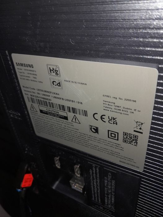 Tv Samsung Cristal 55 cali Nowy ma 2 tygodniie