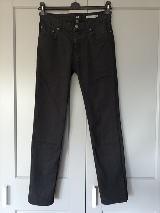 Spodnie męskie H&M czarne 29 Slim Fit