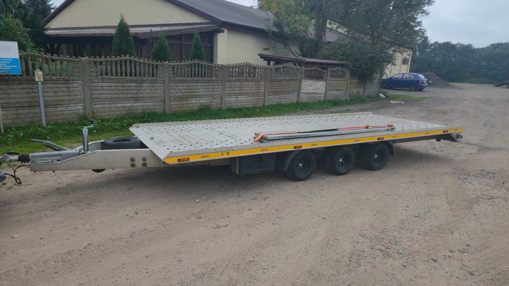 Wynajem - przyczepa Laweta platforma 2900kg ładowności 3 osie