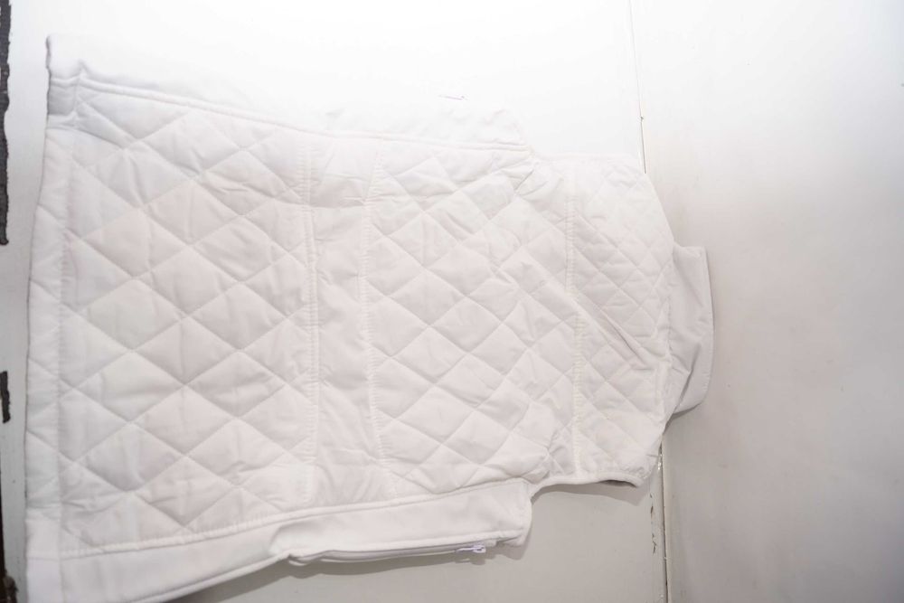 HEATING CLOTHES Biała pikowana kamizelka podgrzewana 12000mAh r.S
