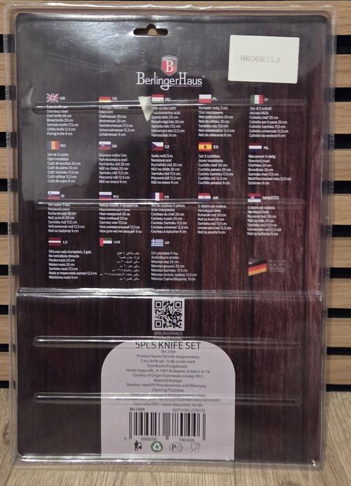 NOWY zestaw 5 noży Berlinger Haus Forest Light Line BH-2309.