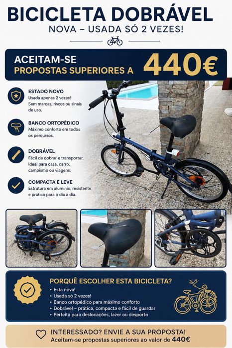 Bicicleta nova dobravel