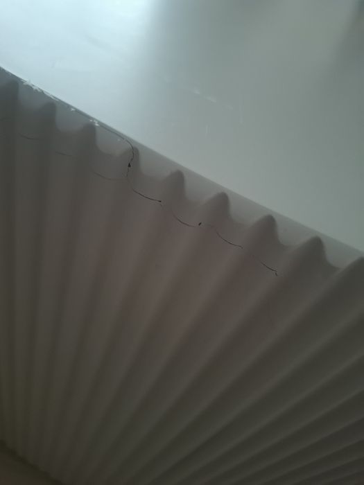 Stolik kawowy okrągły ryflowany