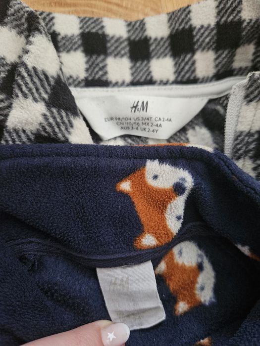 2 polary h&m liski i krata 98/104