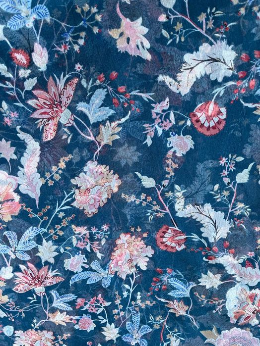 apaszka chusta szalik w kwiaty