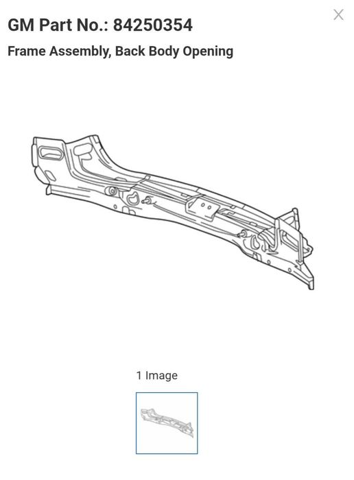 GM 84250354 Нова Рама в зборі до GMC Acadia