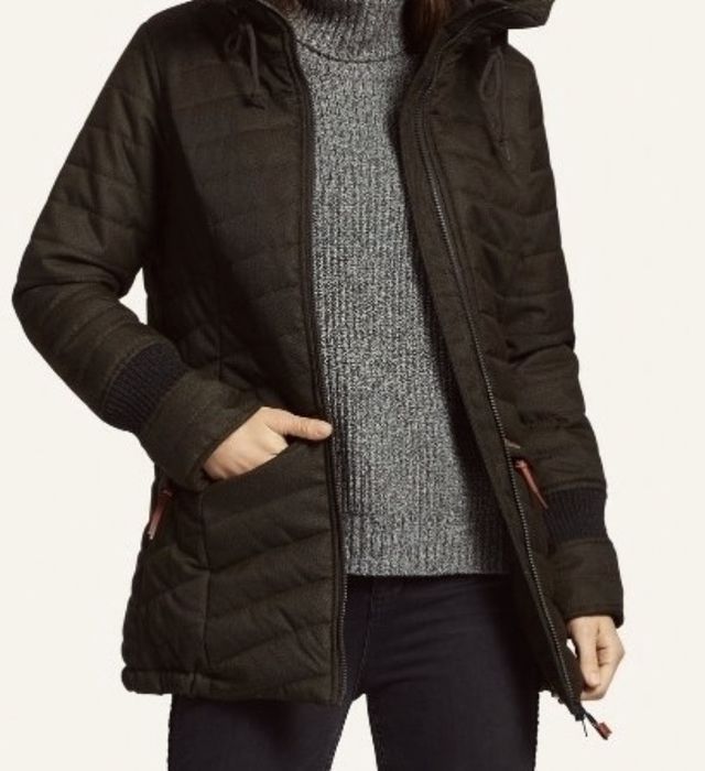 KHUJO kurtka zimowo jesienna brązowa | S | stylowa i ciepła