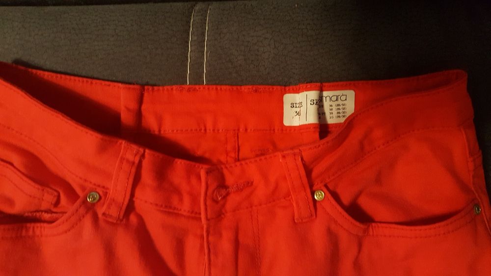 Spodnie ESMARA 36 S czerwone damskie