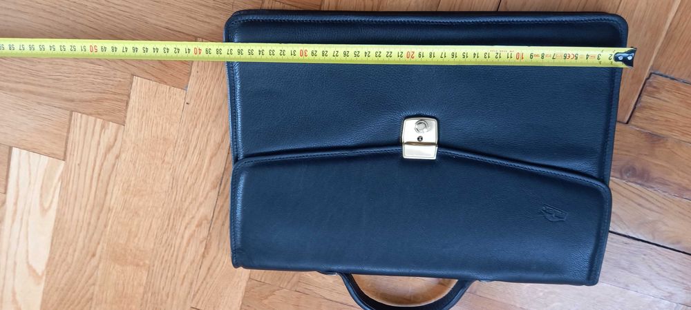 Aktówka z naturalnej skóry