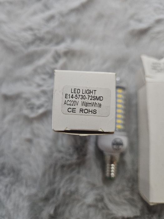 Żarówka LED E14 12W 72 SMD ciepła 2 szt.