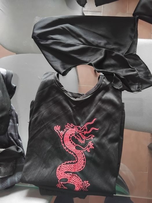 Fato ninja tamanho 140