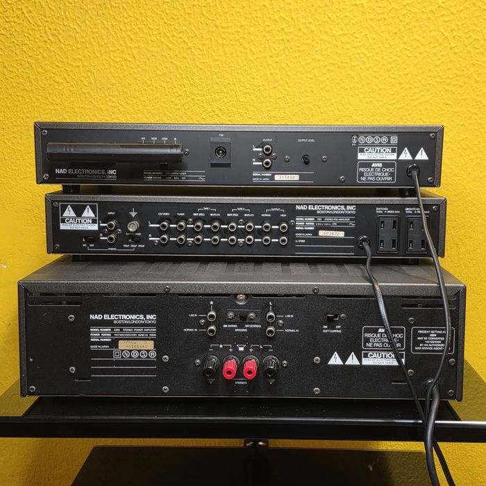 Conjunto NAD power pré e tuner