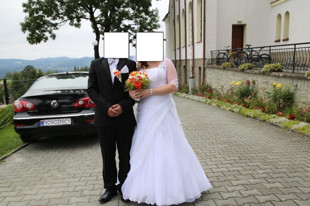suknia ślubna + welon+ bolerko + buty