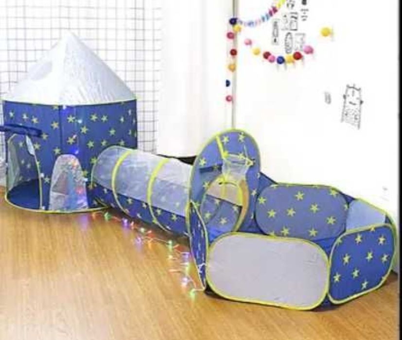 Намет дитячій з тунелем та кульками палатка