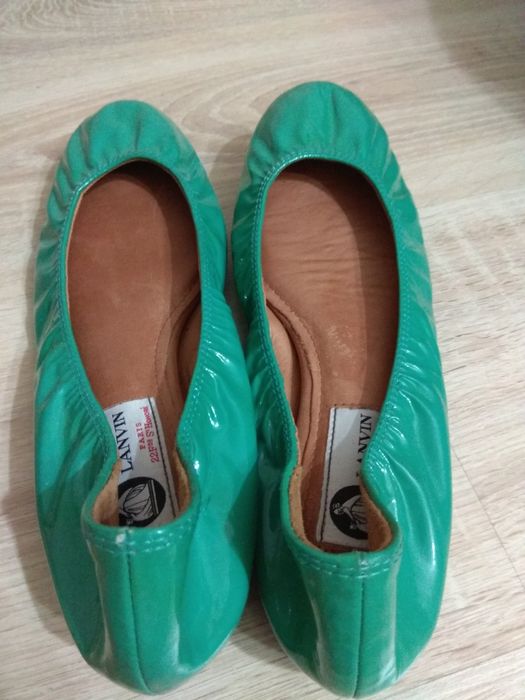 37,5 Lanvin Skórzane baleriny OKAZJA