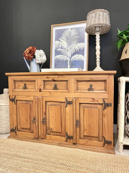 aparador, consola, louceiro, armario, movel, mexicano, rustico