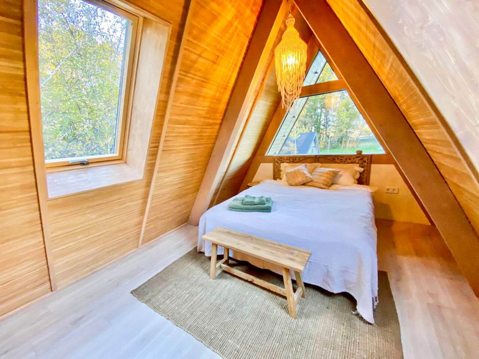 Победа-6 дом A-Frame 77 м2. Новострой.