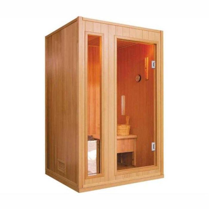 Sauna interior com vidro e tecto estrelado - Desde 1.474€
